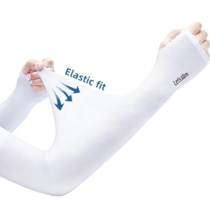 High Elastic Ice Silk Arm Sleeves Cool Anti-UV Breathable Non-binding Sun Protection Outdoor Arm Guards