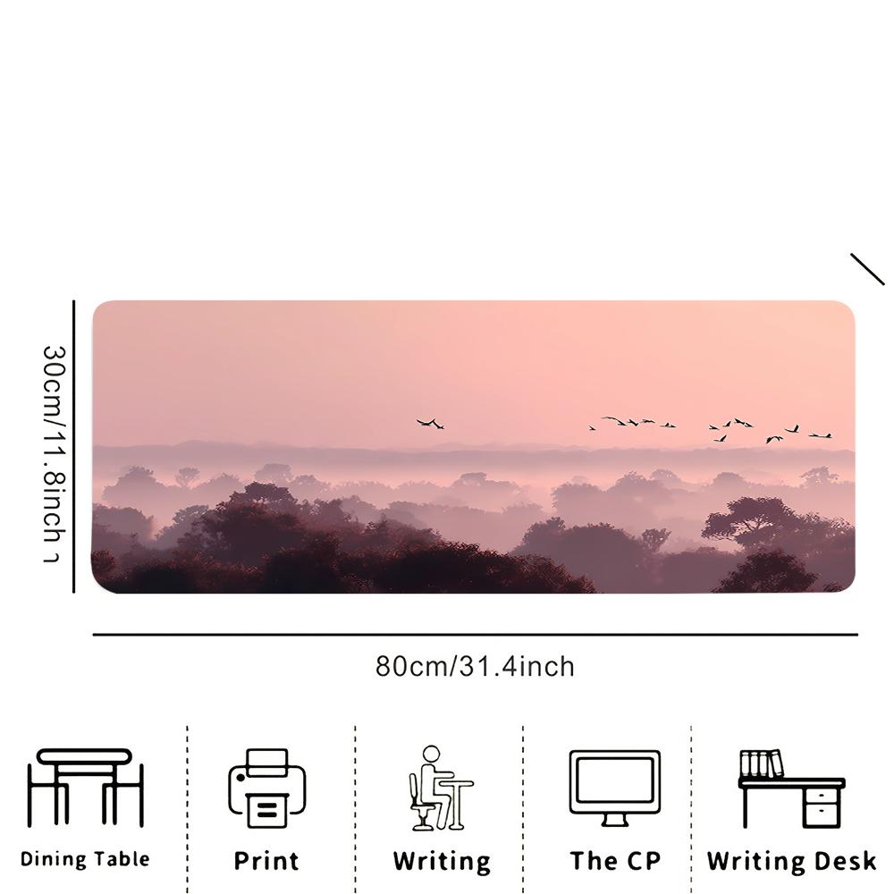 Dreamy Pink & Purple Sky XL Mouse Pad | Upgrade Your Setup with This Durable, Smooth Desk Mat for Gaming and Office