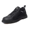 Fashion Casual lace up men's leather shoes High quality Retro style High quality Outdoor leisure street Black casual sports shoes