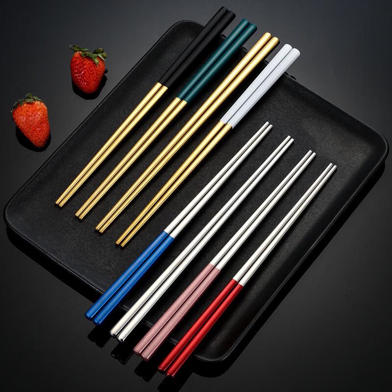Gold-Plated Square Chopsticks