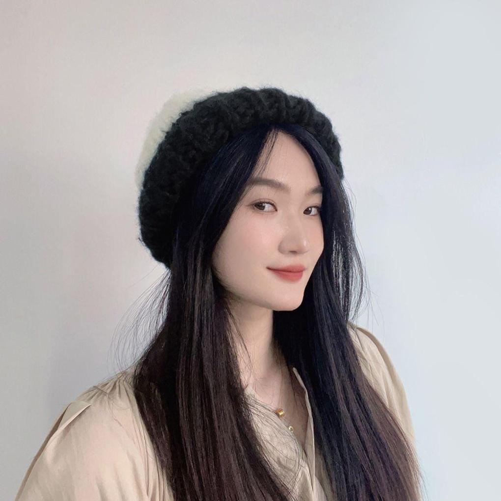 Women s Winter Daily Knit White Beanie Hat