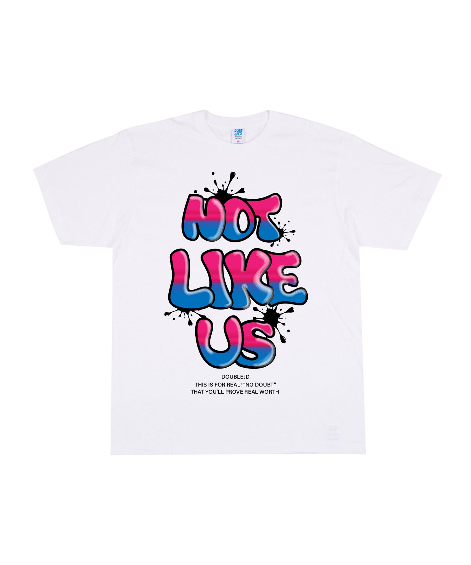 Double Jd Not Like Us Short Sleeve T-Shirt (White) L