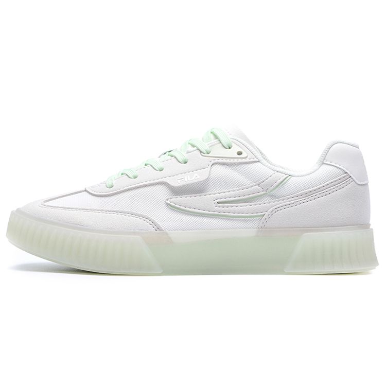 Fila Shadow Canvas Low-Top Sneakers Women Sneakers White Green F12W226203FSS