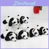 Entzückender Plüsch-Panda-Schlüsselanhänger 10 cm Weiches kurzes Plüschtier mit PP-Baumwollfüllung