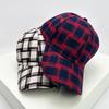 Baseball Color Contrast Blocking Houndstooth Check Women  Men Her Him For Fresh Caps Peaked Hats Sunshade Versatile Breathable Outdoor Snapback