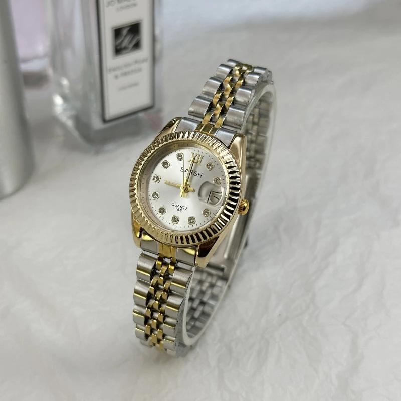 Brand Women Watch Diamond Studdeed Calendar Watch for Women Casual Ladies Quartz Watch Luxury Gift Wristwatches Dropshipping