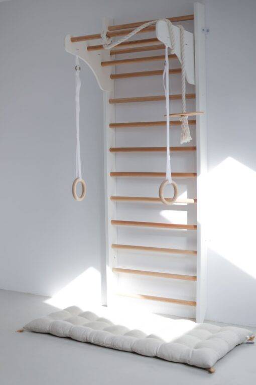 Kinder Wood Gymnastics Ladder White EU