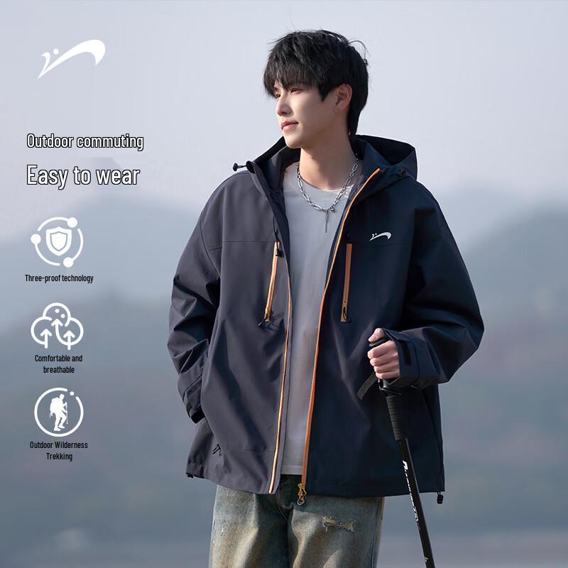 

Guirenniao Men s Casual Hooded Outdoor Jacket L