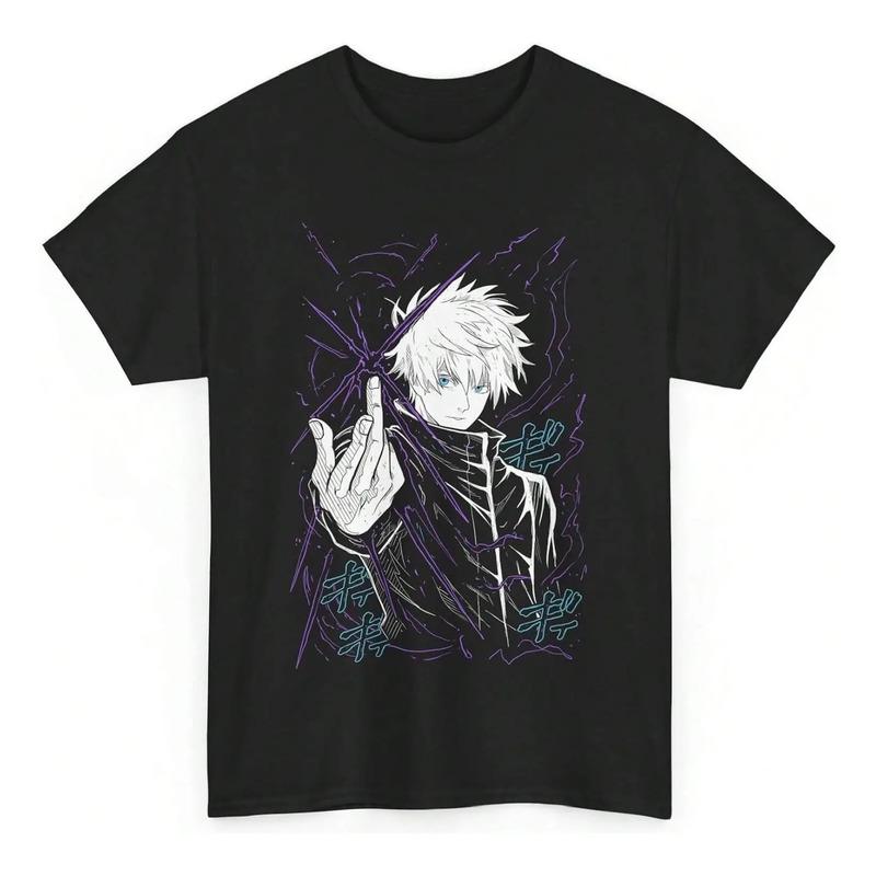 Camiseta Unisex De Anime Jujutsu Gojo Kaisen Satoru, De Algo S