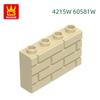 52Pcs/Lot 4215W 60581W 2x4 Thick Wall Construction Bricks MOC House Contruction Works With featuring Blocks Kids Playthings Gift Idea