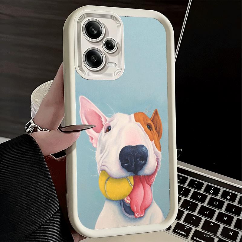 Phone Case for Xiaomi Redmi Note 15 14 13 Pro Plus Bull Terrier Dog Cute Puppies Shell 12S 11 11S 11T 5G 14S Soft Silicone Funda
