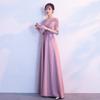 1011 Sommer Neu Chor Kleidung Damen V-Ausschnitt Dünn Lange Ärmel Elegant Lang Jahresversammlung Gastgeber Kleid