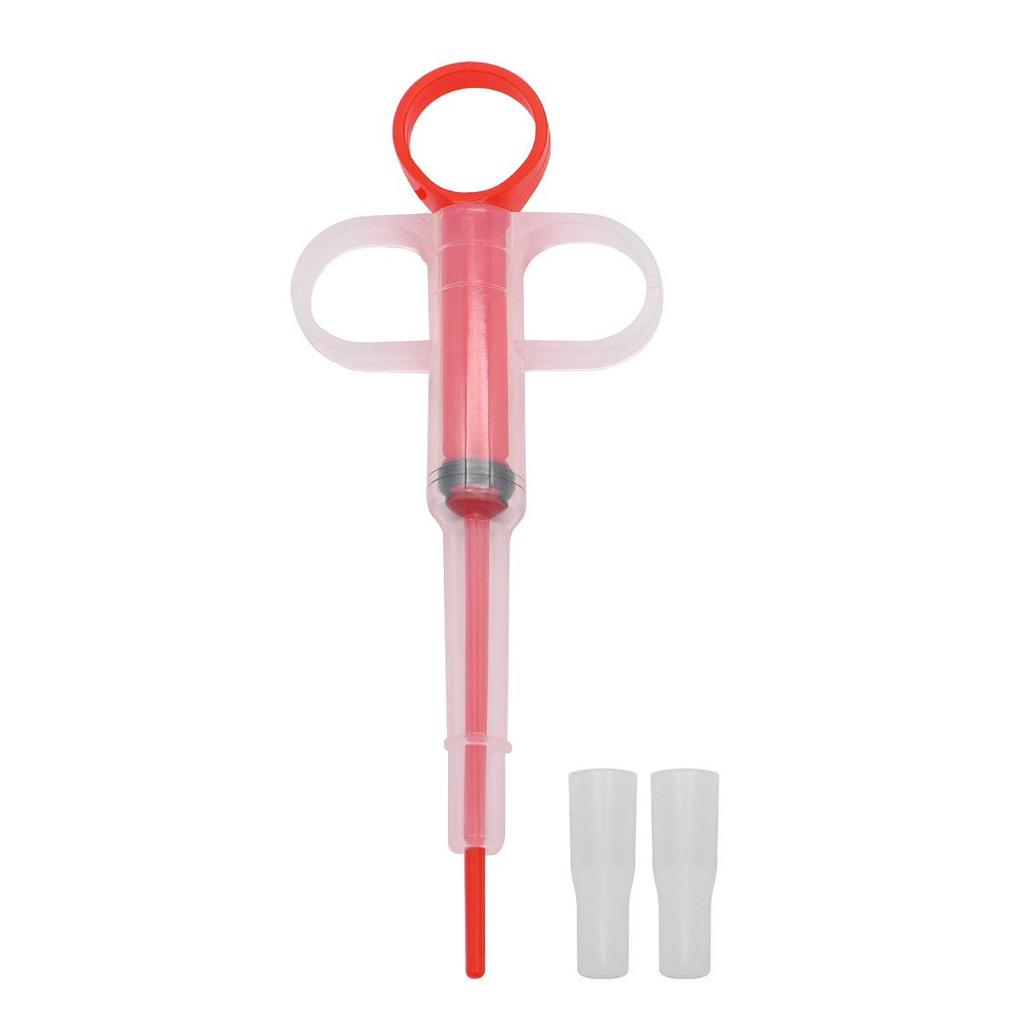 Seringa para Medicamentos de Animais de Estimação - Alimentador de Comprimidos e Líquidos de Uso Duplo para Gatos e Cães