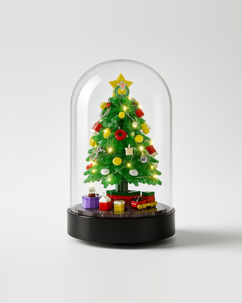 MOULD KING 10089 10090 Christmas Building Block The Magical Christmas Music Box with Led Parts Model Christmas Decoration Gift