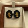 Ancient Greek Character Relief Earrings Earrings Women's Light Luxury Retro Fashion Exquisite Advanced Texture Classical Art Earrings