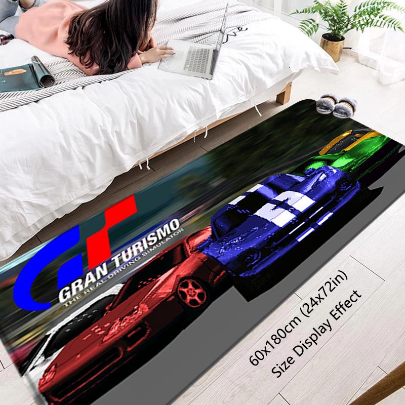 Podlahová rohož G-Gran-Turismo Protiskluzová podložka pod nohy do předsíně chodby Koberec do kuchyně Vodou absorbující rohože Měkké rohožky k posteli Domácí dekorace