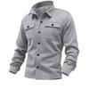 Mens Casual Fleecelined Jacket With Multiple Pockets For Autumn Warmth And Urban Style