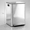 40L Dual Compartment Stainless Steel Bin, with Deodoriser Holders - Silver Tone