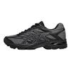 Asics Gel-Flux 4 Comfortable Versatile Fabric Synthetic Leather Durable Breathable Rebound Low-Top Running Shoes Men Sneaker Gray Black 1011A614-032