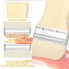 New 3 Pcs 3/4/5 Inch Flat Paddle Paint Brush Set for Oil and Acrylic Paints