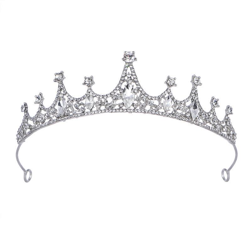 Crystal Diamond Crown Headband: Luxurious Bridal & Banquet Hair Accessory