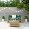 3 Piece Garden Sofa Set Pressure Treated Pine Wood