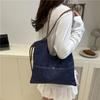 Stylish and Simple Denim Bag Commuting Out Solid Color Handbag Style Versatile Shoulder Bag Large Capacity Storage