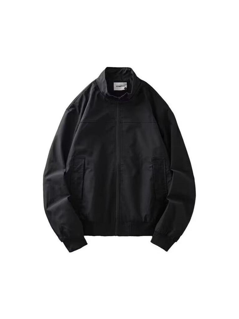 Men's High-End American Style Stand Collar Coach Jacket - Autumn/Winter Windbreaker