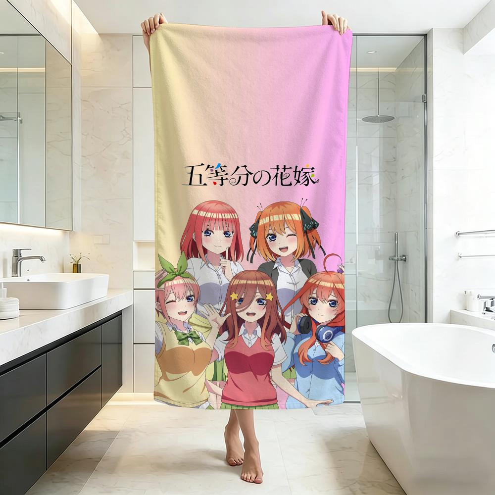 Cute-The Quintessential QuintupletsS Towel Five-Star Hotel Quality Eco-Friendly Ultra Soft Thick Towels & Beach Towels