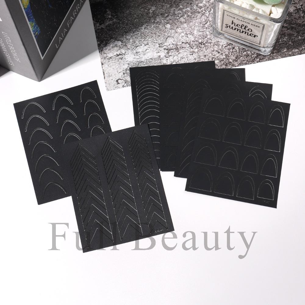 French Nail Sticker Schmetterling Herz Stern Design Klebefolie Slider Decals Nail Art Sticker Maniküre Dekorationen