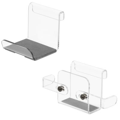 Transparenter Acryl-Konsolen-Top-Halter für Controller und Headsets mit Doppelhakendesign für einfachen Zugriff