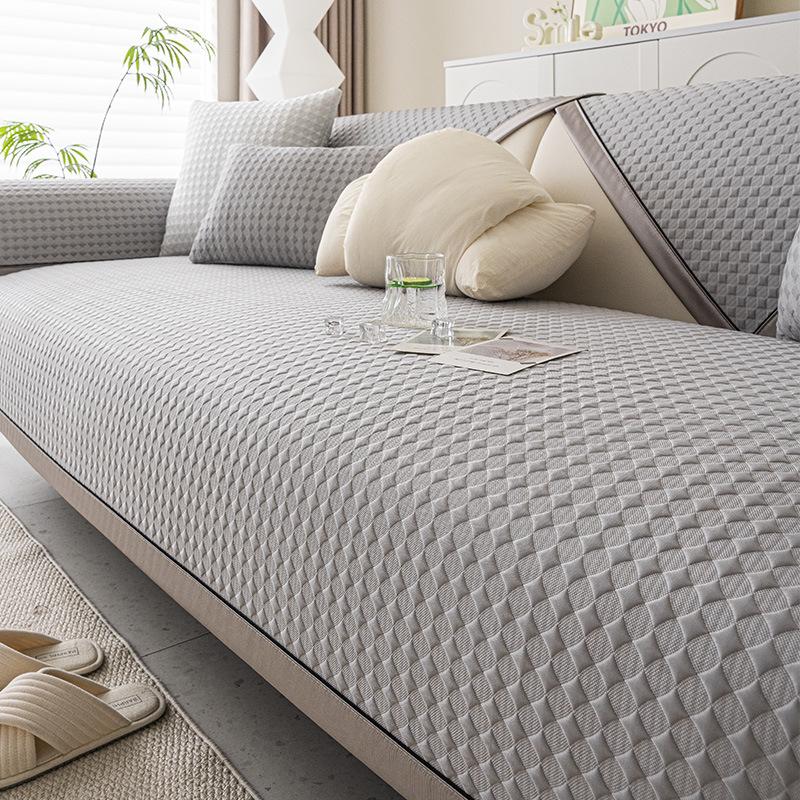 New Ice Silk Sofa Cushion, Summer and Summer Non-slip Mat, Seat Cushion, Cool Bean Cool Cover Cover Cloth