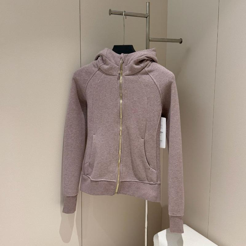 Autumn women's full zipper slim fit hooded fleece sweater casual outdoor slimming sports jacket