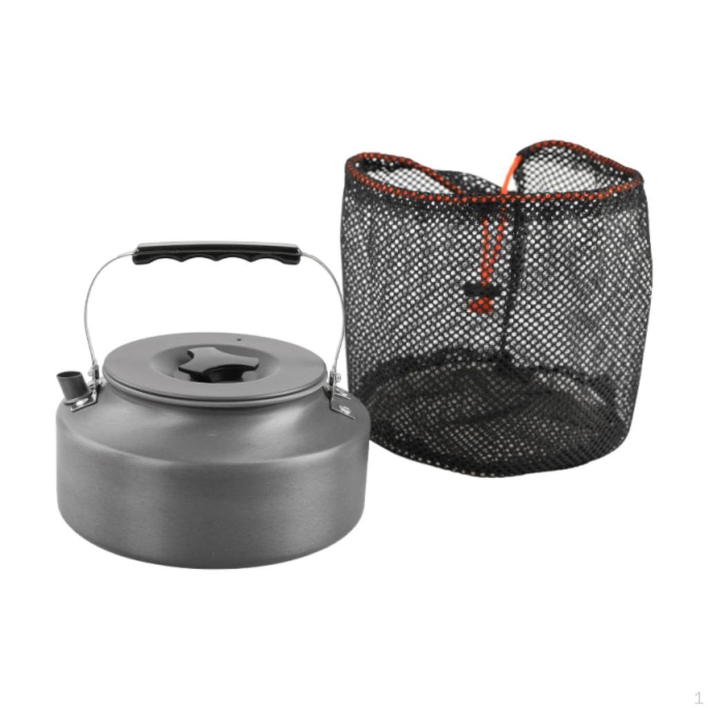 1.6L Camping Kettle Aluminum Alloy Teapot Coffee Pot for Hiking Picnic Backpacking
