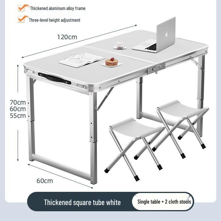 Aluminum Alloy Portable Folding Table and Chairs for Outdoor Market Promotions