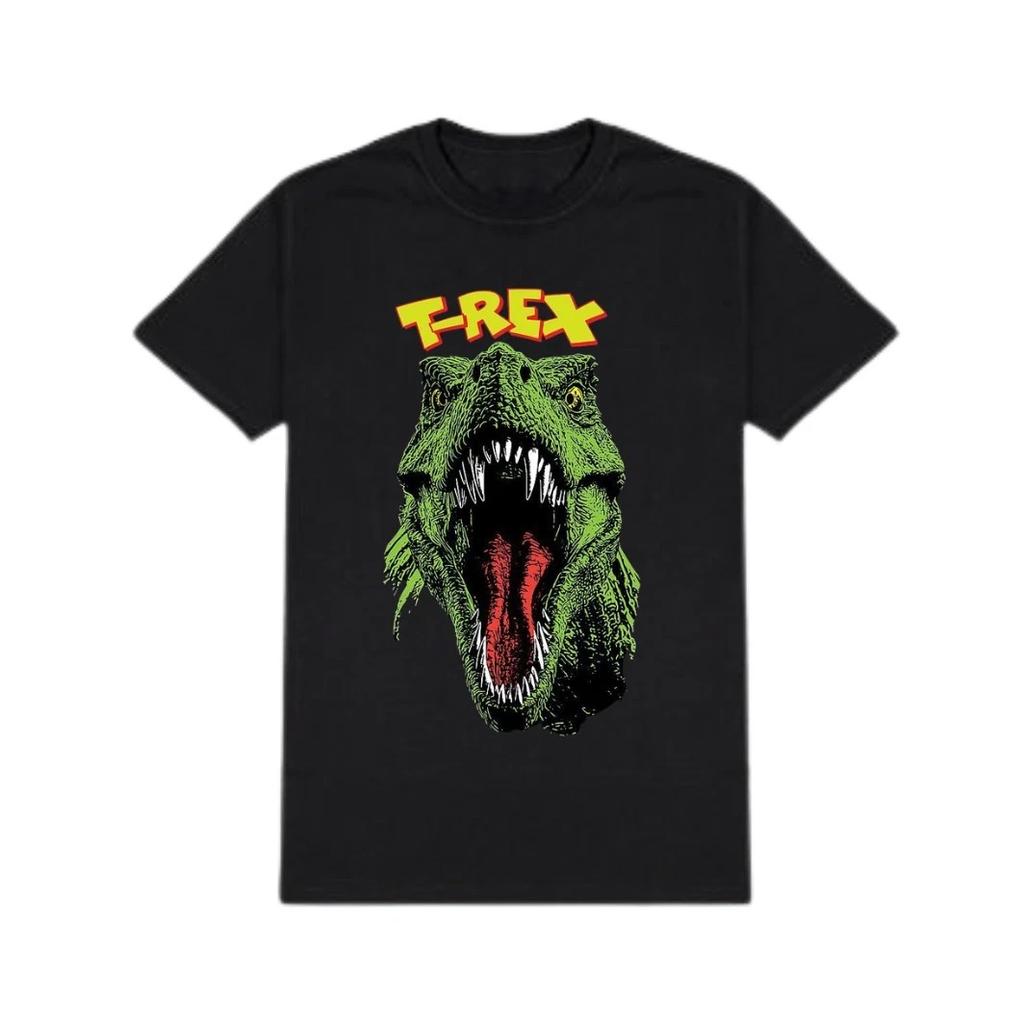 Primal T-Rex Graphic T-T-Shirt Vintage Dinosaur Streetwear Tee Retro Monster Top