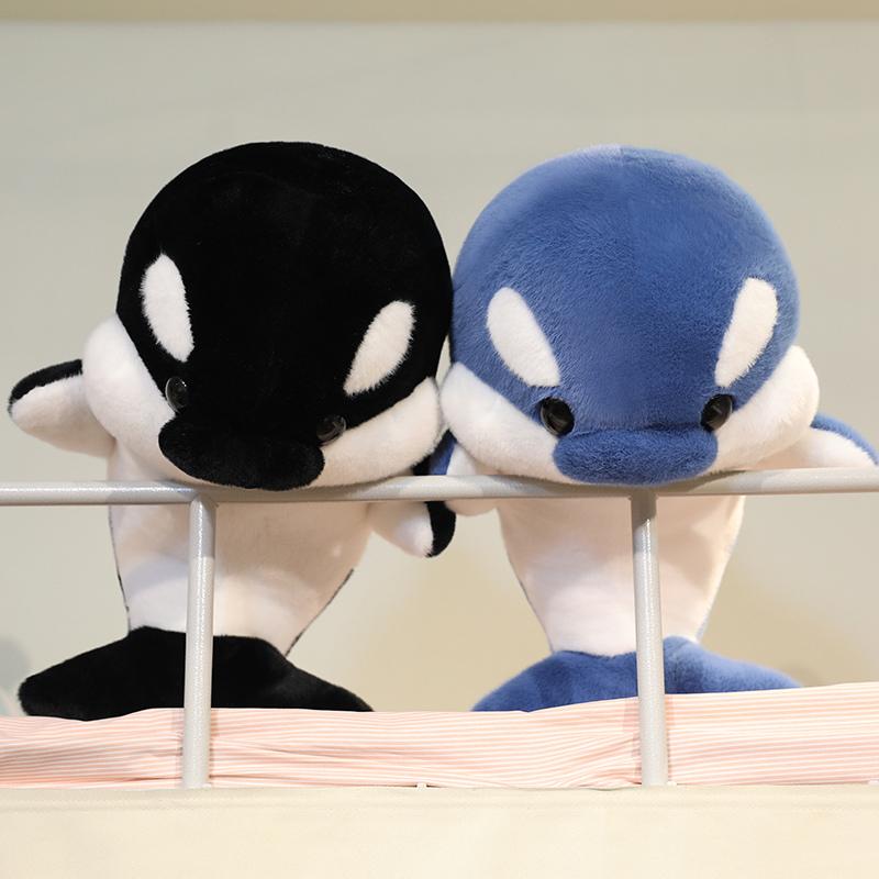 35/50cm Kawaii Killer Whale Plush Toy Doll Stuffed Animal Whale Pillow Cushion Christmas Birthday Gift for Girls Kids Home Decor