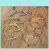 Rainbow Woven Love Heart Friendship Bracelet With Gold Cross Pendant For Women