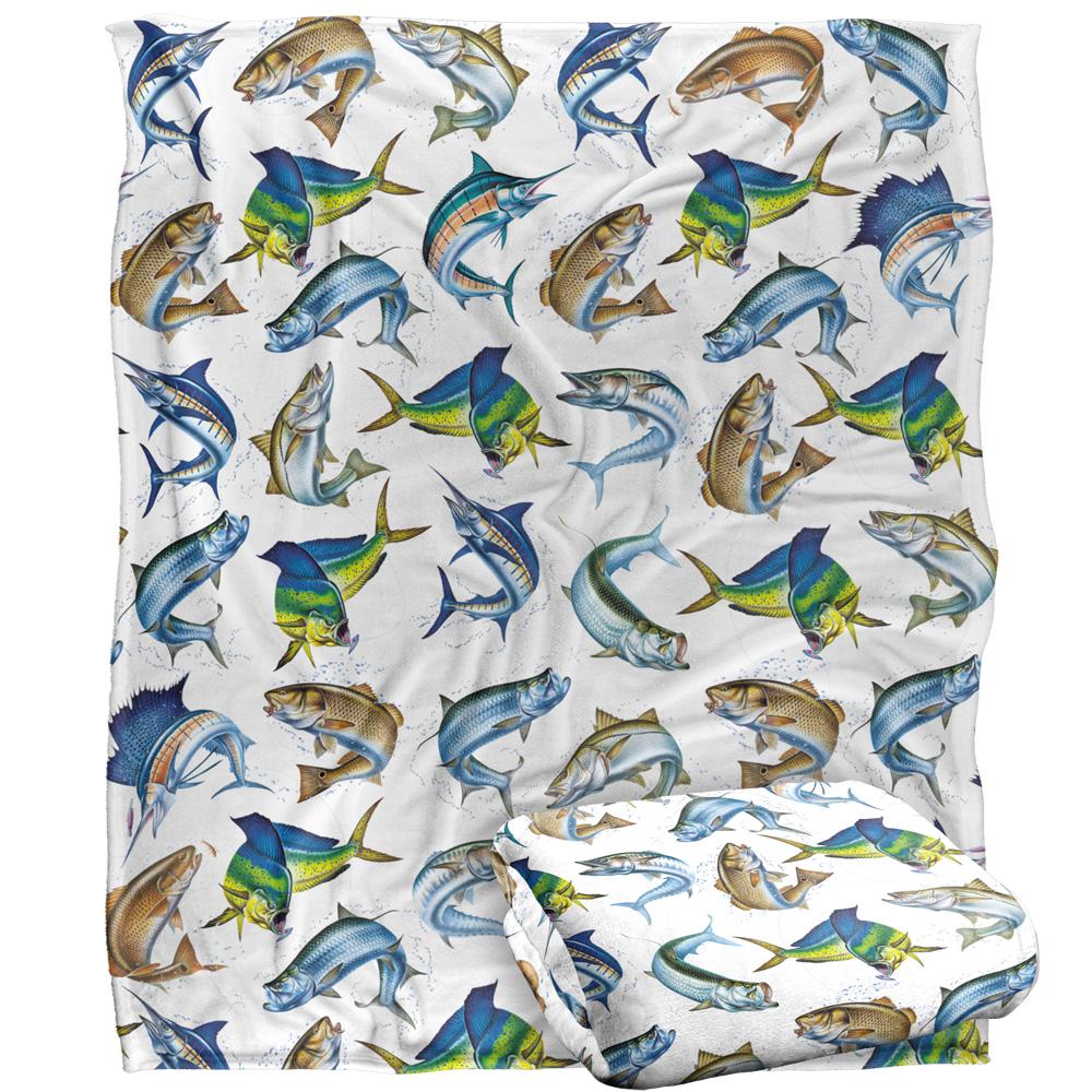 JQ Licensing Silkeslen Saltvattensfisk Supersoft Filt