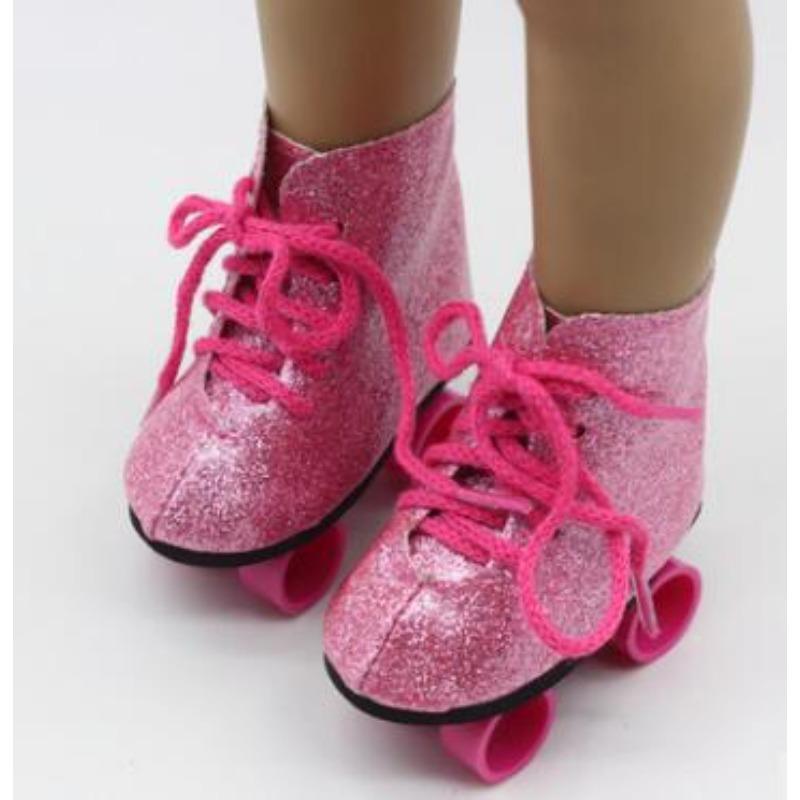 

Аксессуары для кукол Обувь Роликовые коньки Спортивная обувь длиной 7 см Нет. 266 7*3.5*8.5cm розовый