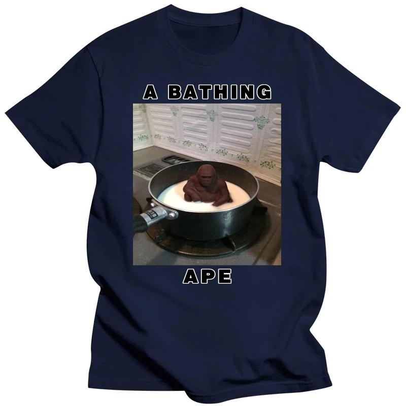 Ape Bathe T-Shirt Milch Affe Milch Affe sitzen