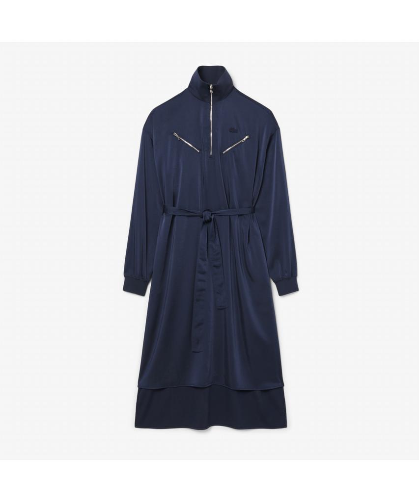 Lacoste Women'S Fluid Zipper Detail Dress Ef9776-55G 166