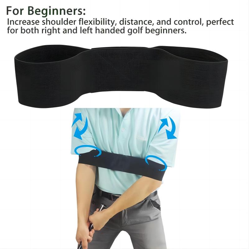 1Pc Elastic Golf Swing Trainer Arm Band Golf Swing Gesture Corrector Training Aid Golf Practicing Guid For Men Women Beginners