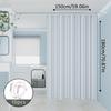 The classic blue and white striped dry-wet separation partition shower curtain is suitable for various decoration styles