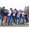 Riesige Karnevalsspiele Outdoor für Erwachsene und Kinder 3/4/5/8/10-Bein-Rennen Team-Building-Aktivitäten Partygeschenke Spaßsport