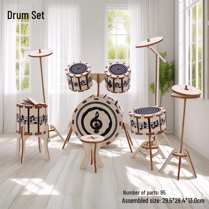 3D Wooden Ferris Wheel Puzzle - Educational DIY Gift for Kids