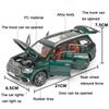 Modello di auto giocattolo in lega pressofusa Benz GLS63 AMG in scala 1/24, modello di auto giocattolo in metallo, SUV, con suono e luce, per bambini