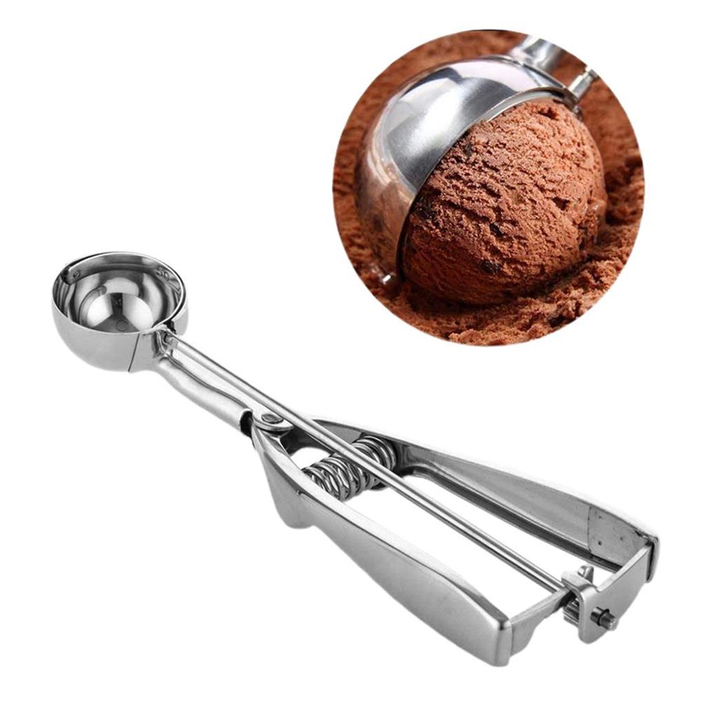 3Pcs Ice Cream Scoops Easy-Releasing Fruits Ball Maker Kitchen Tools Yogurt Watermelon Jelly Cookie Accessories