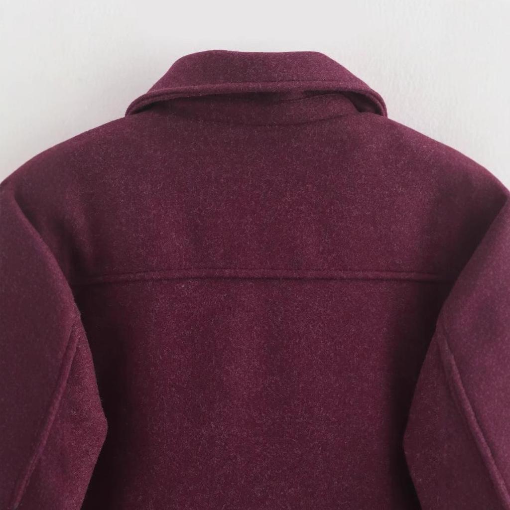 Autumn 2024 Women's European & American Style Tweed Zipper Pocket Jacket