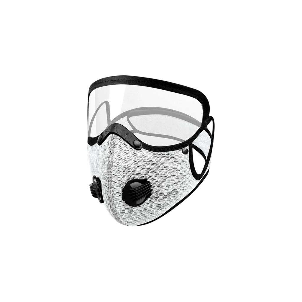 Detachable Lens Face Mask for Outdoor Cycling Sports Dust Protection with Replaceable Filter and Breathable Mesh Material for Men and Women